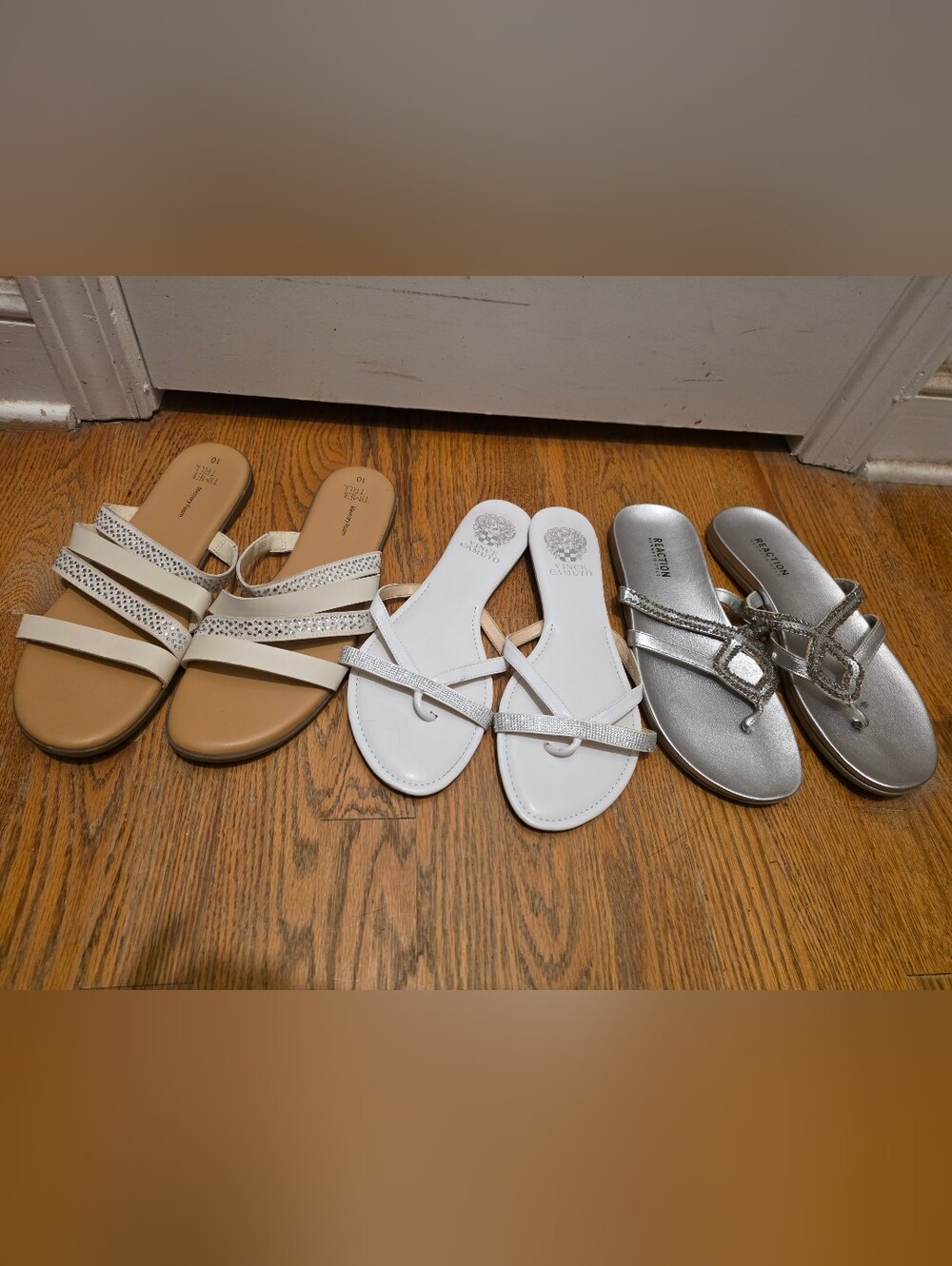 3 Shiney Womens Strap Sandals